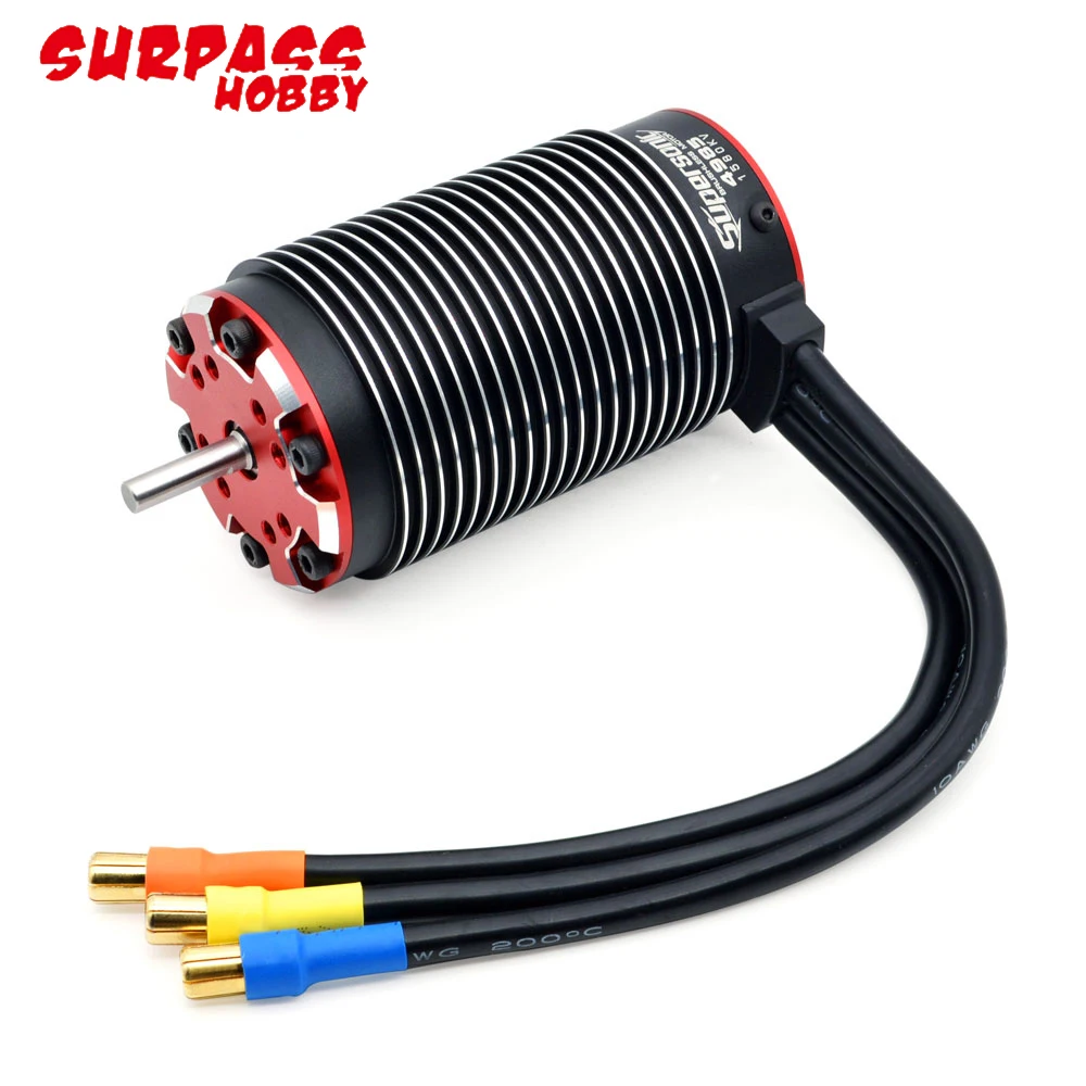 Surpass Hobby Rocket Supersonic V2 4985 1100KV/1580KV 3600W 4-pole 5mm Shaft Brushless Motor For 1/5 1/6 X-MAXX RC Monster Truck