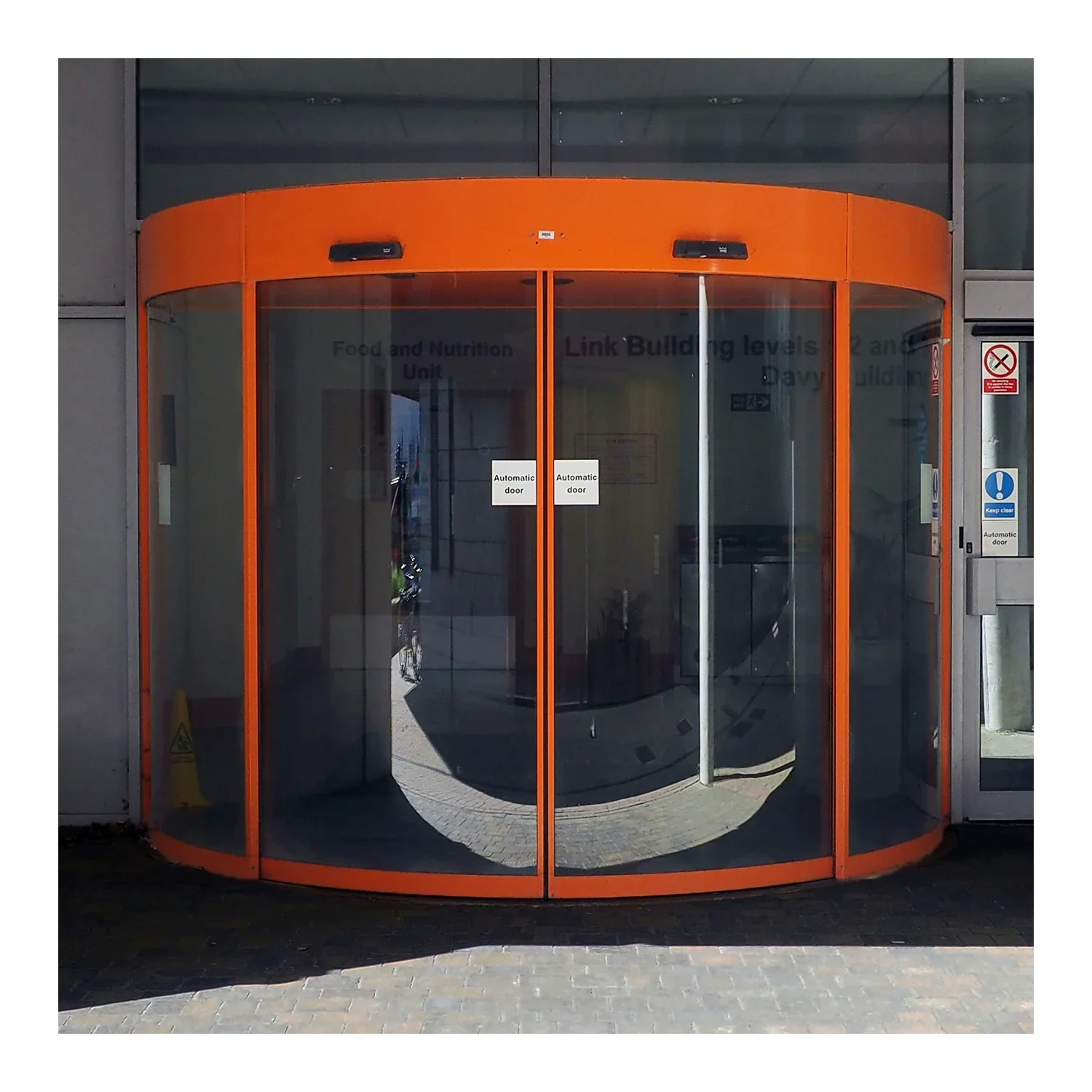 commercial automatic curved sliding door for hotel or malls