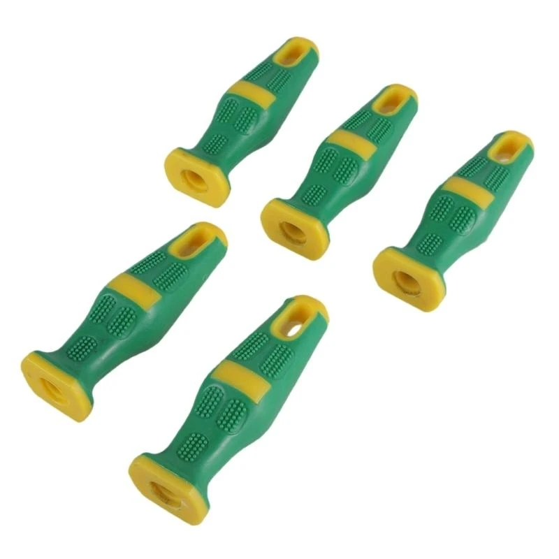 

652F 5Pieces File Handle For Woodwork And Metalwork Tool, Comfortable Grip, Improved Tool Handling, Flat And Semi Round Files