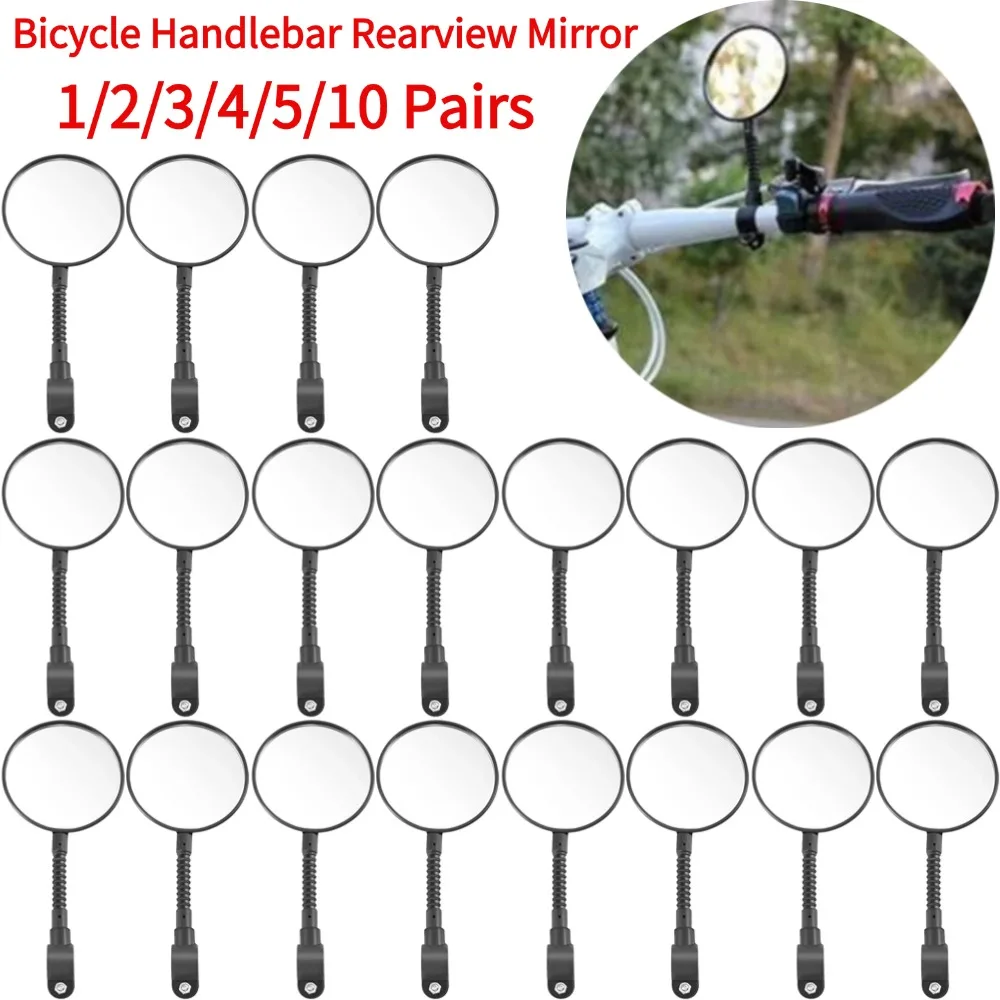 AliExpress Universal Bicycle Mirror Handlebar Rearview Mirror For Bicycle Motorcycle 360 Rotation Rear Back Mirror Rearview Adjustable