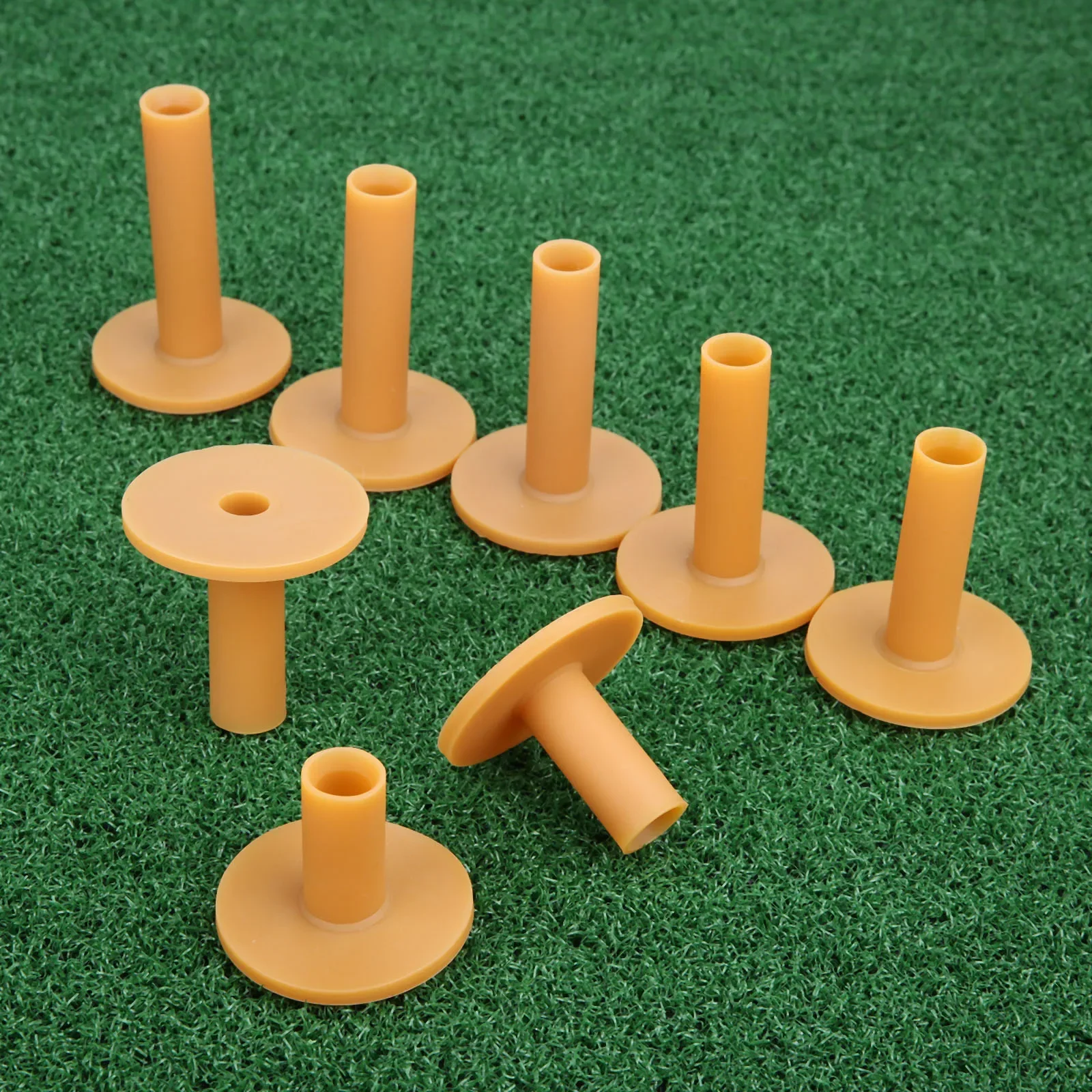 3 Pcs Golf Rubber Tees Golf Ball Holder Beginner Practice Tees Easy To Use On Hard Ground/ Winter Tees 35/45/55/60/65/70/75/80mm