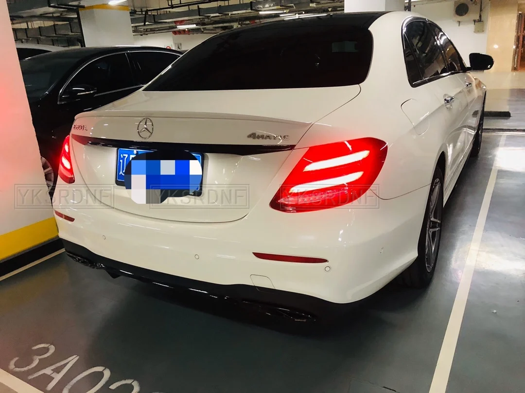 For Mercedes Benz W213 AMG 2015-2018 ABS Spoiler Car Tail Wing Decoration Rear Trunk Spoiler For Mercedes W213 E Class