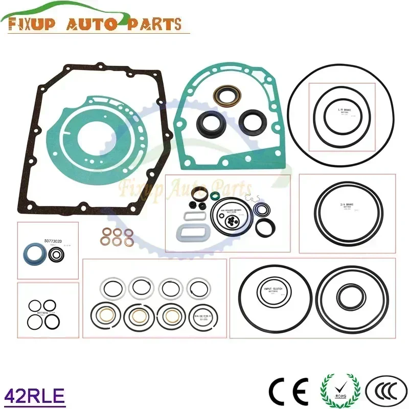 

Комплект для ремонта коробки передач 42RLE, уплотнительные кольца сцепления, прокладка для Jeep Chrysler Mitsubishi Dodge Liberty Wrangler