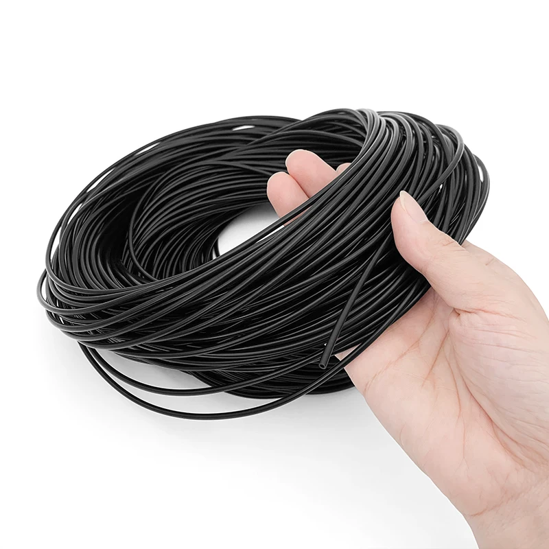 Food Grade Silicone Hose Capillary Rubber Tube ID 0.5 1 2 3 4 5mm Heat Resistant Flexible Nontoxic Black Silicone Pipe