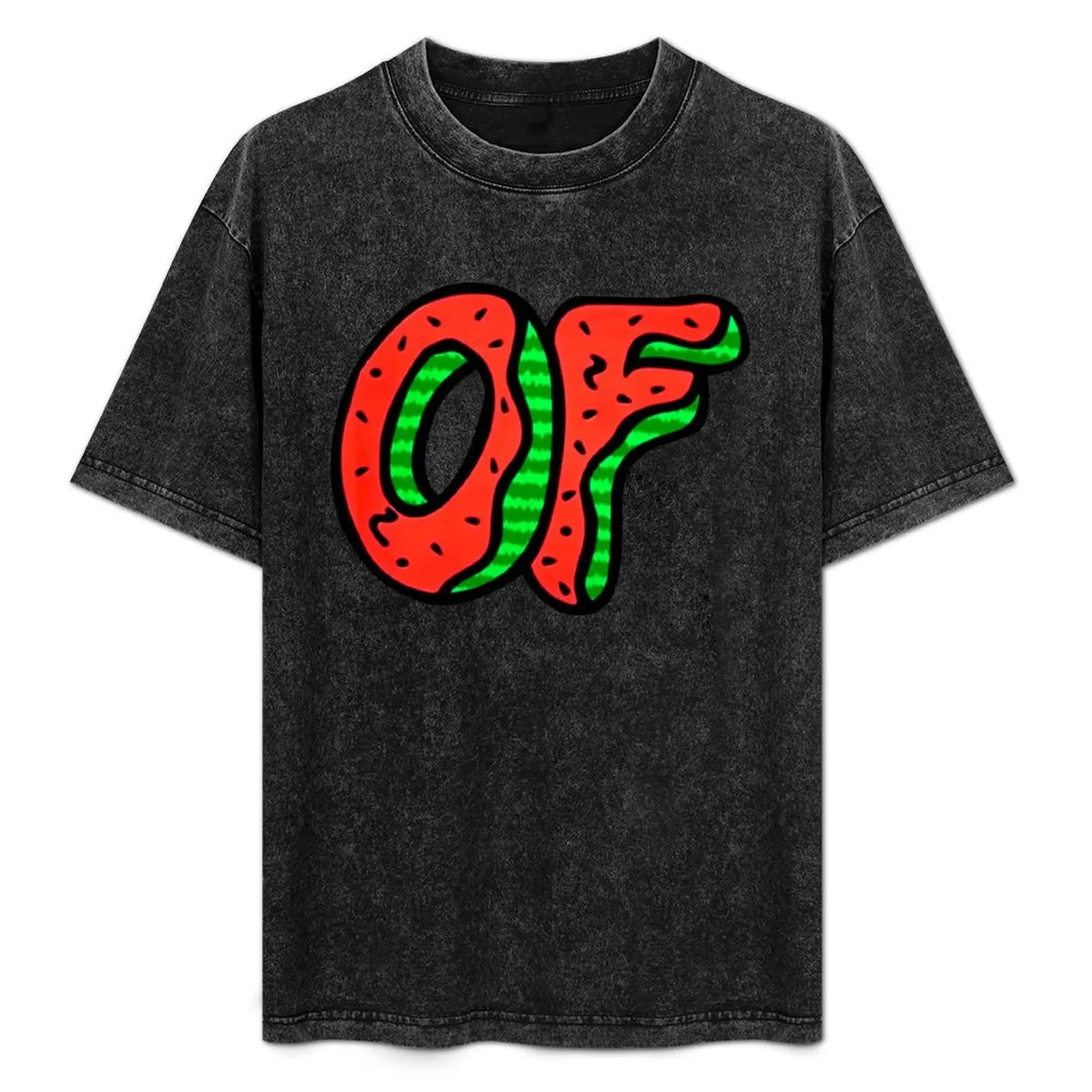 Camiseta Odd Future OF Watermelon Donut, camiseta esportiva de alta elasticidade