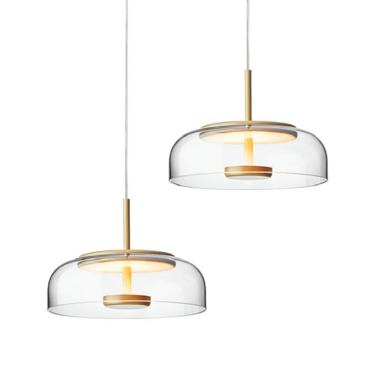 

Стеклянный подвесной светильник для столовой в скандинавском стиле, простой современный обеденный светильник, креативный минималистичный барный светильник, уникальное прикроватное художественное освещение