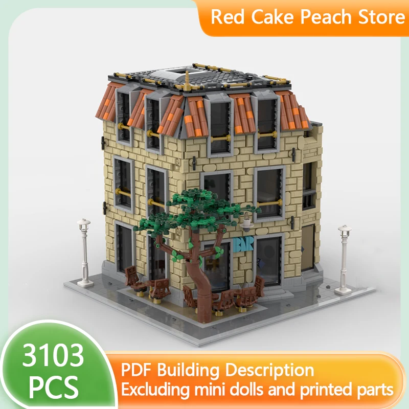 

City Street View Model MOC Building Bricks Modern Oldtown Corner Modular Technology Gifts Holiday Assemble Children Toys Suit