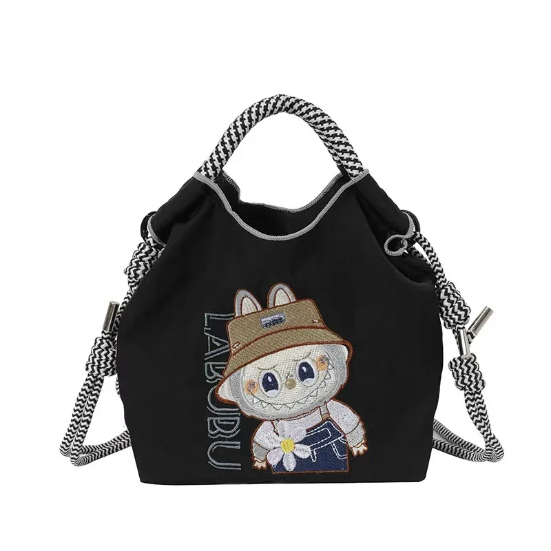 حقيبة كروس نسائية عصرية متعددة الوظائف ومطرزة من النايلون المقاوم للماء، حقيبة أطفال بكتف واحد