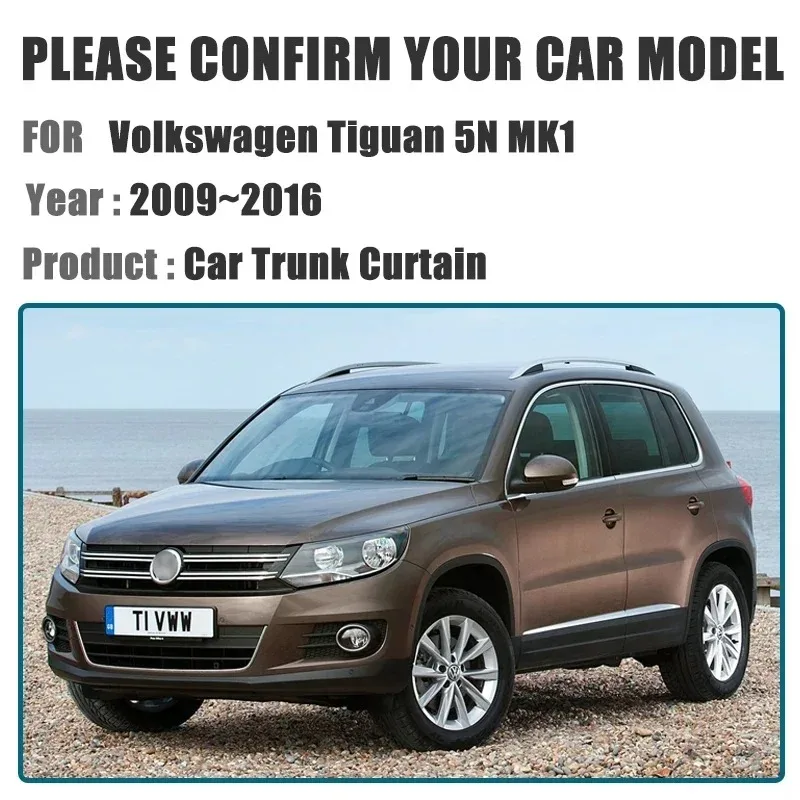 

Car Trunk Cargo Cover for VW Tiguan 5N MK1 2010 Accessories 2009~2016 Trunk Storage Partition Privacy Interior Parts
