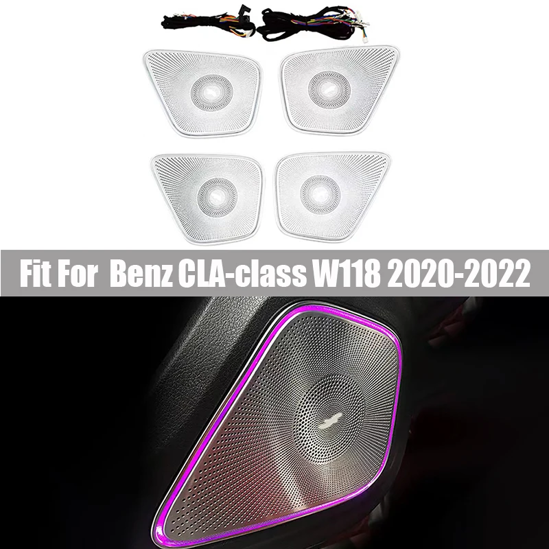 Suitable for Mercedes Benz CLA-Class W118 2020-2022 64 Color Colorful Luminous Midrange Cover Lossless Replacement Installation