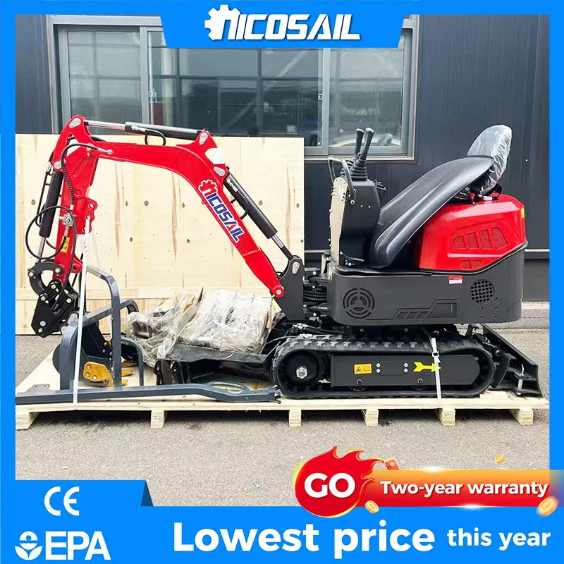 

Factory Direct Sale 1.2 Ton Mini Excavator Cheap Price Small Crawler Excavator with CE