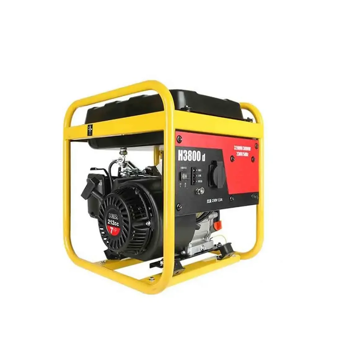 Open frame gasoline generator 3KW220V portable mute high energy efficiency smart outdoor construction site family