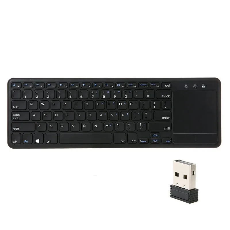 Touchpad Keyboard Multi-touch Ultra-slim with USB Receiver for Android Smart TV Computers Ladtops Desktops
