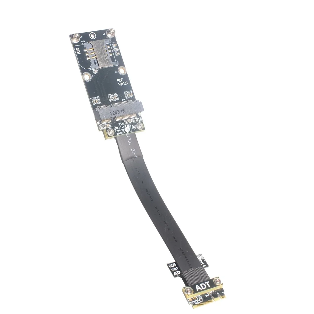 Riser M.2 WiFi A+E A.E Key 2230 To Mini PCI-E MPCIe Mini-pcie Riser Card Extender Cable M2 Wi-fi Bluetooth 3G 4G Card