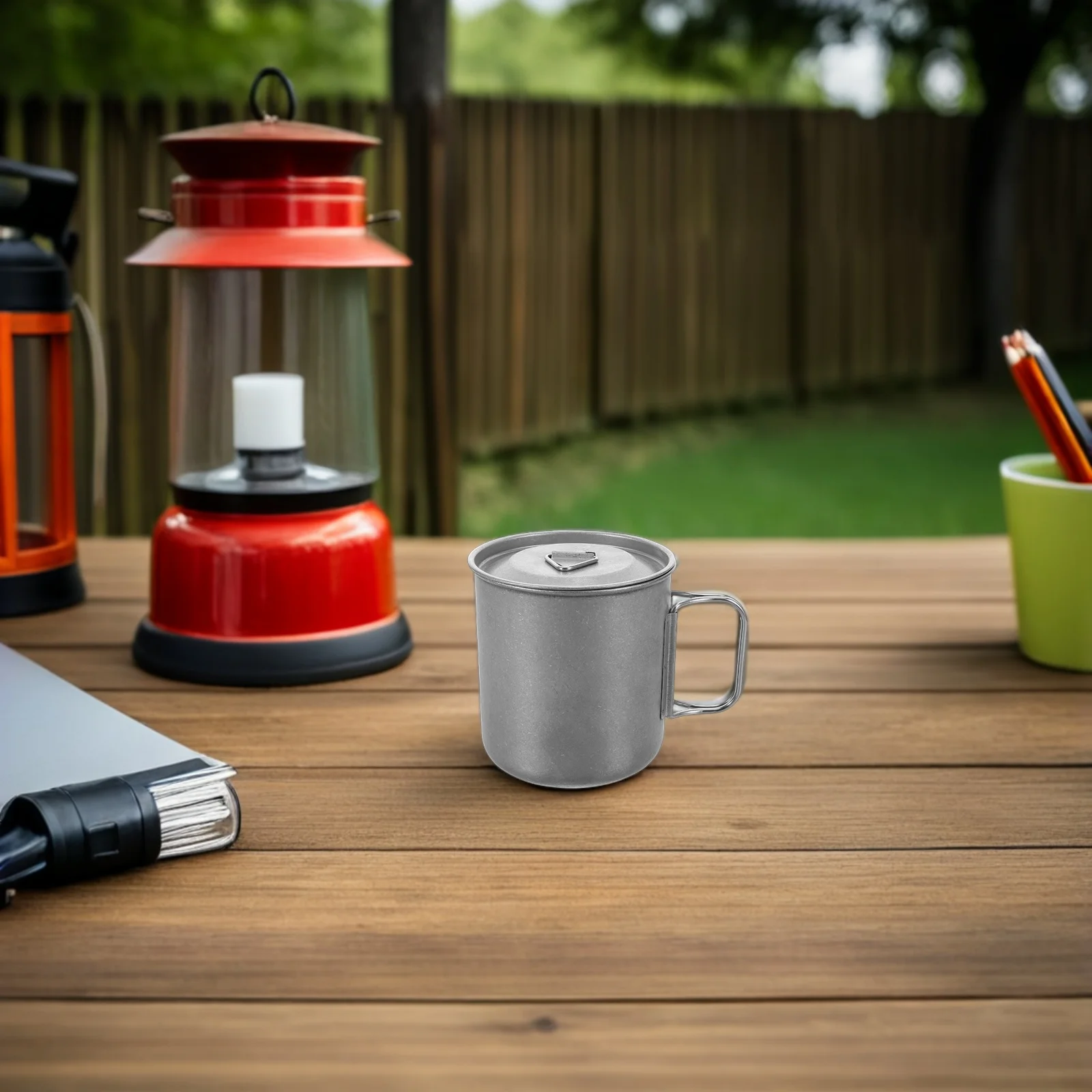 

500ml Stainless Steel Foldable Outdoor Coffee Cup Vintage Style Lid Portable Camping Tea Mug Collapsible Design