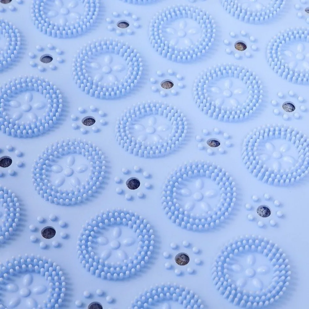 Versatile Round Shower Mat Non Slip Waterproof Bathroom Mat TPE Foot Massage Mat for Bathroom