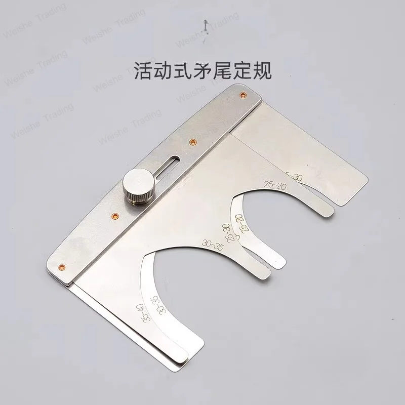 

Movable Spear Tail Gauge Belt Tail Swipe Tool Stainless Steel Belt Ruler