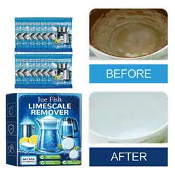 Teapot Scale Cleaner Kettle Descaler Remove Tea Stains Food Grade Drinking Machine Decontamination Water Bottle Cleaning Tablets