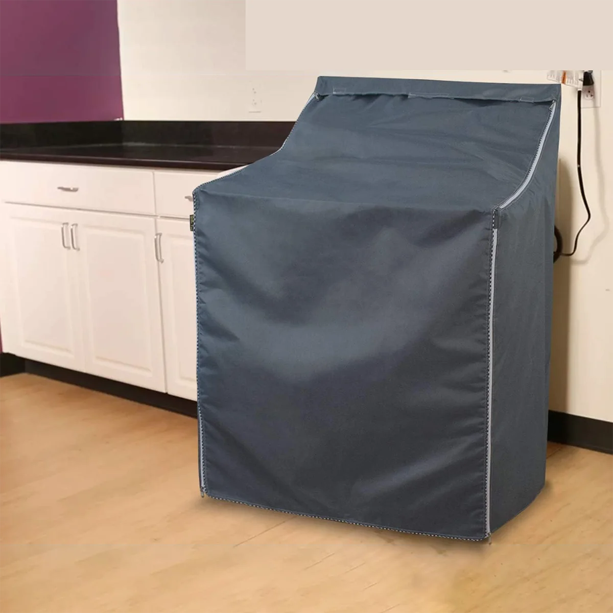 1pc Washer and Dryer Covers Washing Machine Cover for Top Load and Front Waterproof and Dustproof with Smooth Zipper and Velcro