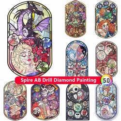 Diseny Cartoon Princess AB Diamond Painting Kits Embroidery Glass Art Kids Gift Mosaic Rhinestones Cross Stitch Home Decor New