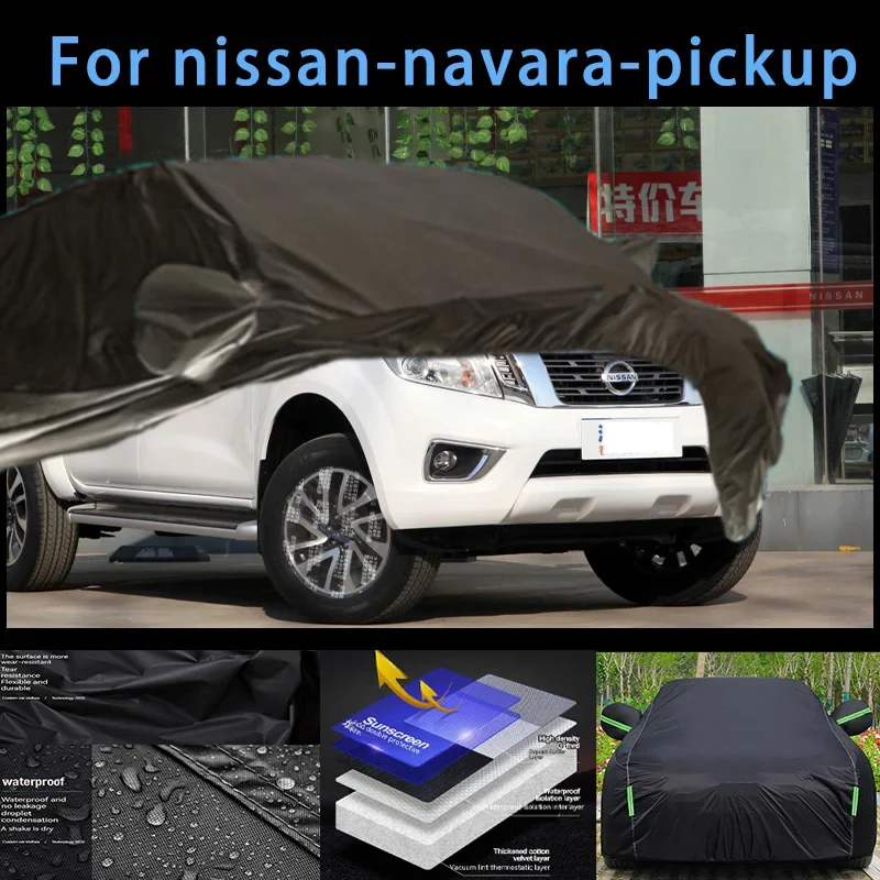 

For nissan-navara-pickup Outdoor Protection Full Car Covers Snow Cover Sunshade Waterproof Dustproof Exterior Car accessories