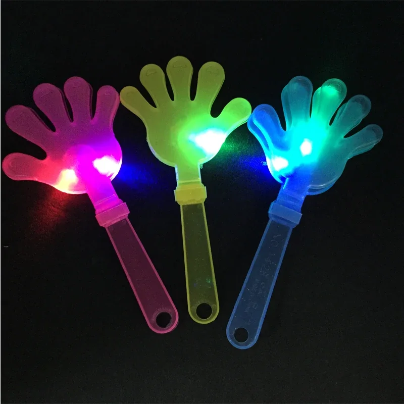 12 Stück Handklöppel, leuchtende LED-Klöppel, Krachmacher, lauter Geräuschmacher, Spielzeug, Klatschspielzeug für Hochzeit, Geburtstag, Party, Gastgeschenke, Zubehör – Detail 6