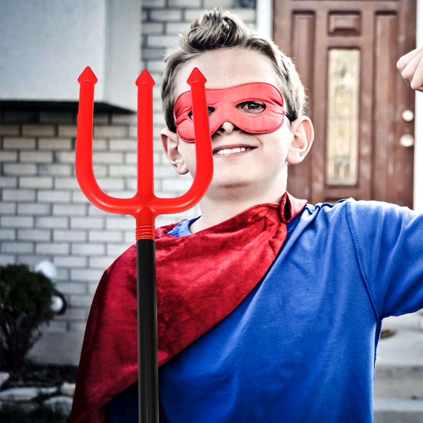 دعامة ترايدنت بلاستيكية متينة، جو المهرجانات الإبداعي، مستلزمات الأطفال، ديكور التصوير الفوتوغرافي لحفلات الهالوين