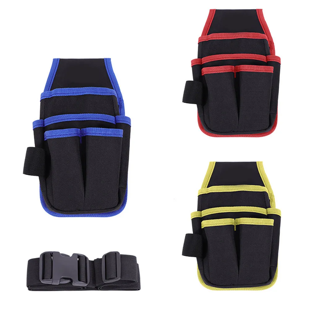 Multi-Function Maintenance Pouch Oxford Canvas Thickened Electrician Tool Pouch Work Waist Bag Drill Bits Holder Fasteners