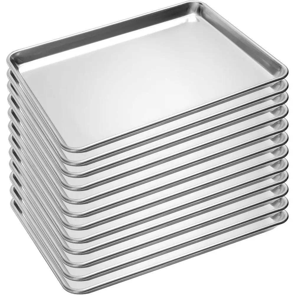 12er-Pack Bg-Blattpfanne in Hal-Größe, kommerzielle Pfanne oder Ofenreiser, Bäckerei, Hotel, Restaurant, 13" × 18"