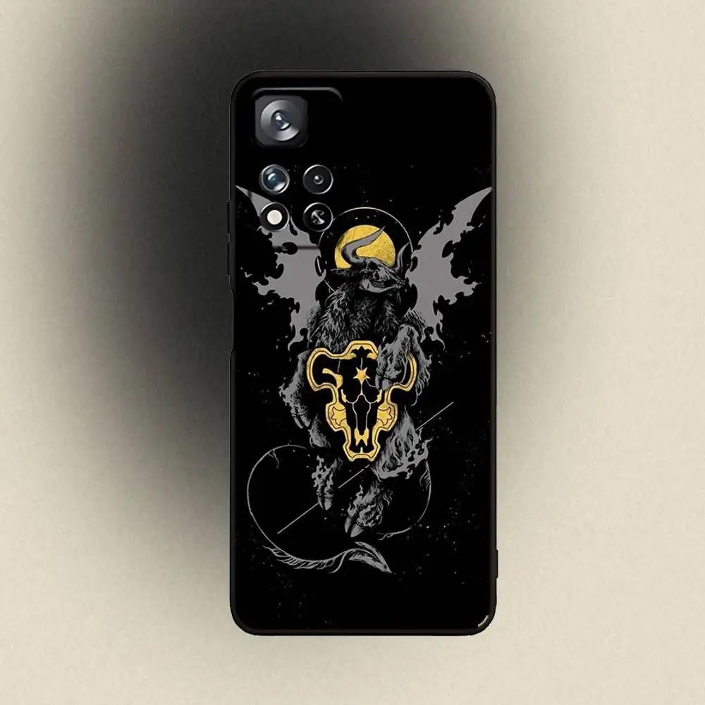 Custodia per telefono B-Black Clover Asta per Samsung Galaxy A 91,80,73,72,53,52,51,22,5G,Plus,J,Nota Cover morbida nera