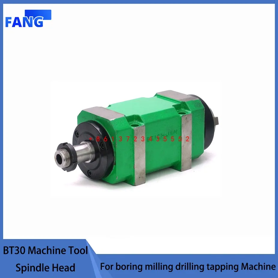 1.5KW 2Hp BT30 Max. 3000~8000rpm Power Head Power Unit Machine Tool Spindle Head for boring milling drilling tapping Machine