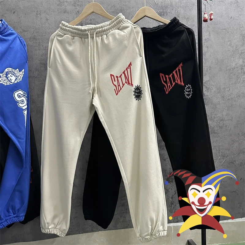 

Saint Sweatpants Men Women Oversized Jogger Drawstring High Street Pants