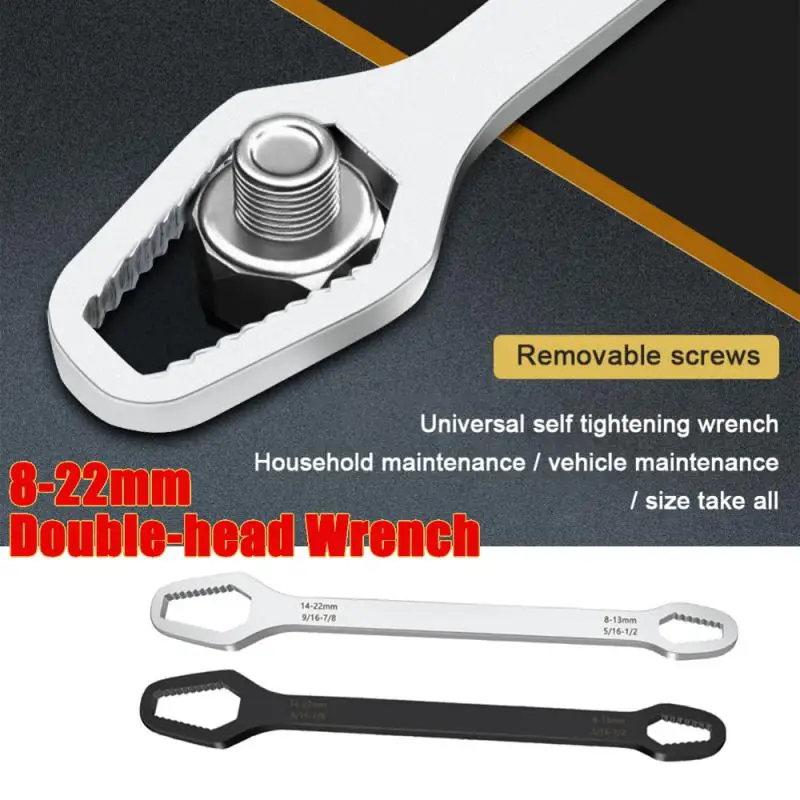 Universal Torx Wrench Board Chave de Cabeça Dupla Ajustável Óculos Auto-apertantes Ferramentas Manuais Multifuncionais 822 mm