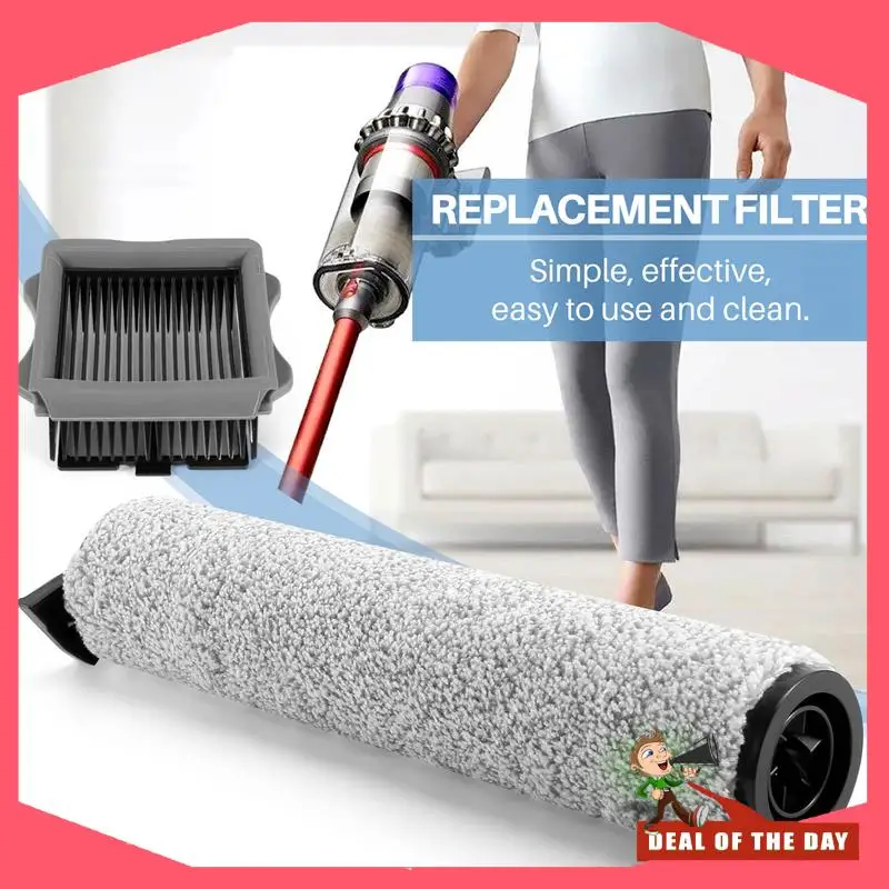 24-часовая доставка HEPA-фильтра, роликовая щетка для Tineco Floor One S3, пылесос для швабры Ifloor 3, для влажных и сухих полов