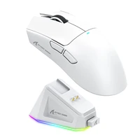 Ratón Inalámbrico Bluetooth de Modo Triple Attack Shark X11&R1 con Base de Carga, Ratones Ergonómicos RGB Ligeros, Accesorios para Jugadores de PC