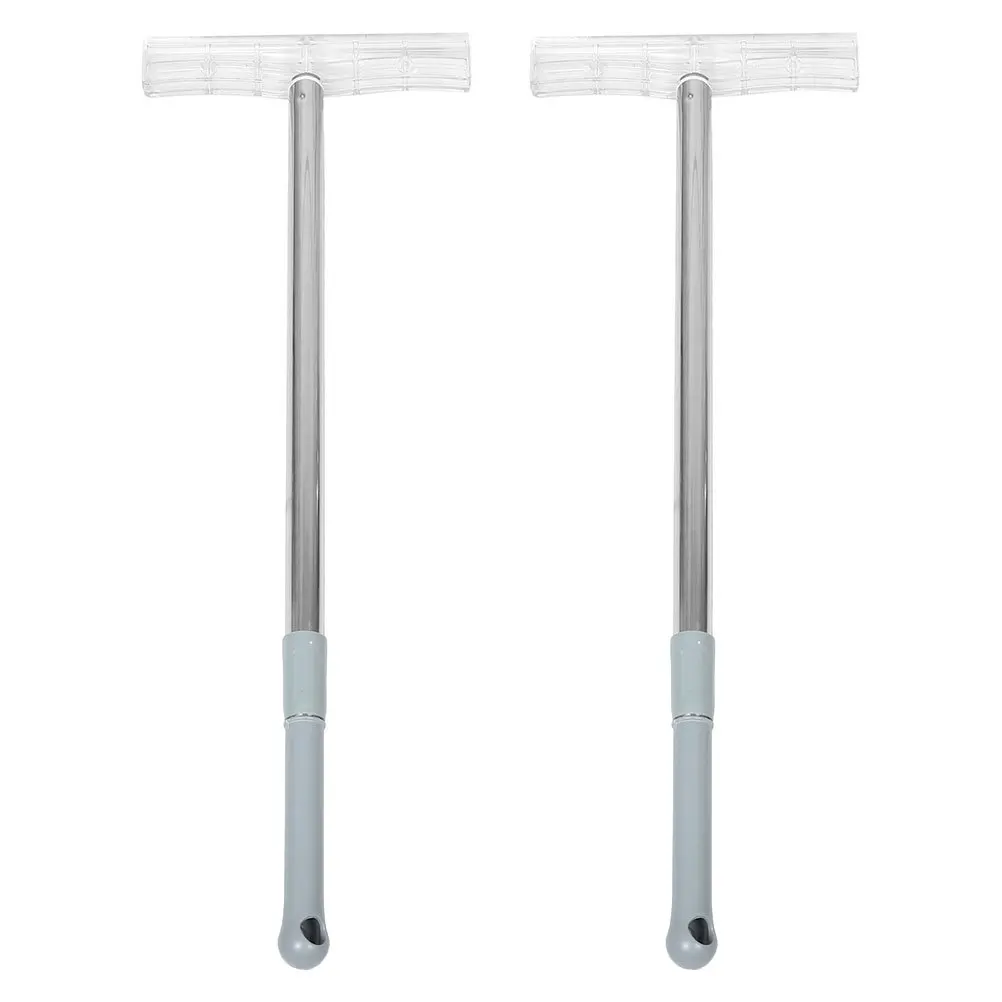 2 قطعة حامل علامة تلسكوبي محمول من الفولاذ المقاوم للصدأ عمود قابل للتمديد للاجتماعات الرياضية معرض العرض تحية المطار #5