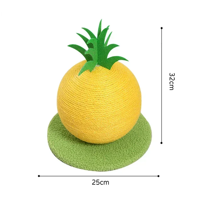 

Pineapple and Orange Cat Grabbing Ball Toy Cat Climbing Frame Grinding Claw Toy Cat Grabber Pet Furniture Supplies