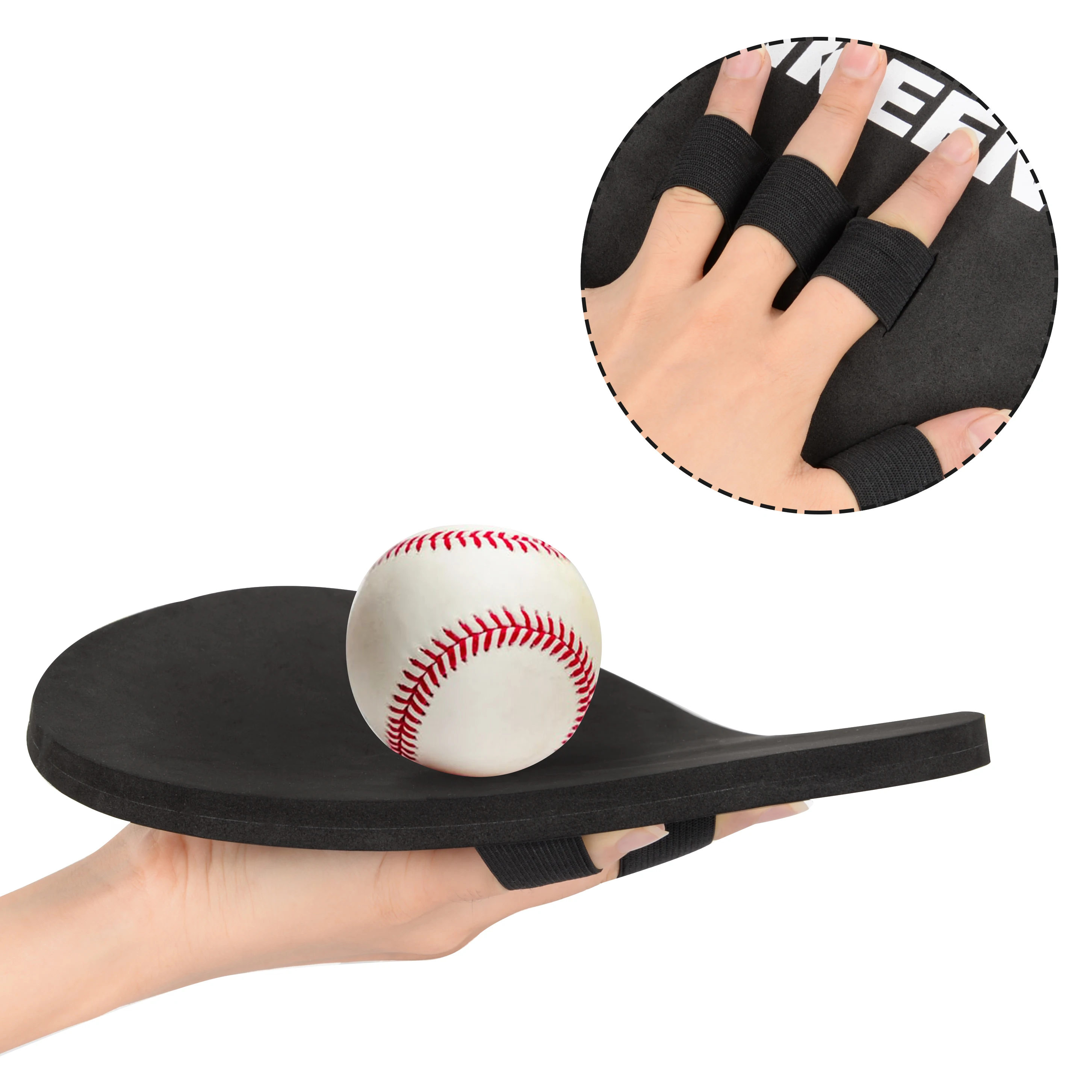 

Baseball Training Flat Gloves Softball Practice Equipment Pancake Hands Fielding Infield Outdoor Sport For Kids/Adults Man Woman