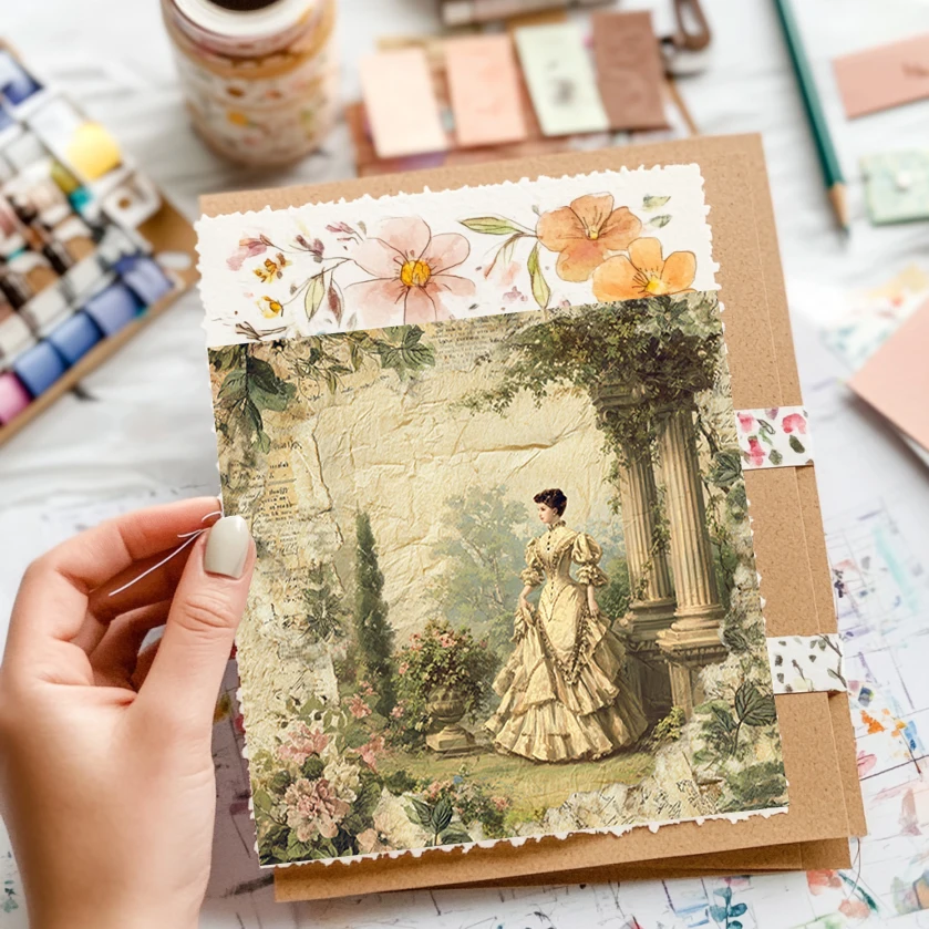 36 arkuszy papieru do scrapbookingu 15x15 cm: wzory miniaturowych aparatów fotograficznych i filmów do scrapbookingu, origami i dzienników ze zdjęciami