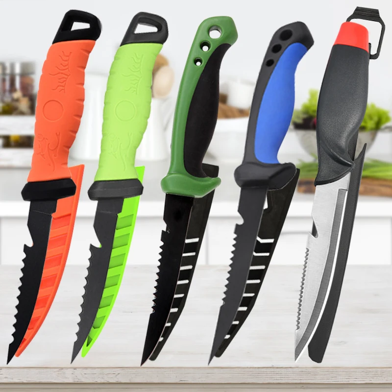متعددة الوظائف سكين السمك الفولاذ المقاوم للصدأ عودة الأسنان الأسماك فيليه سكين الفولاذ المقاوم للصدأ سكين المطبخ المنزلية اللحوم الساطور