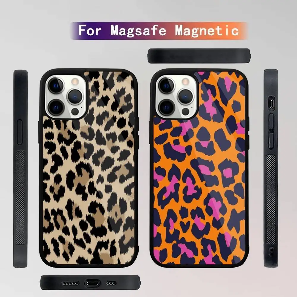 

Leopard Print Panther Phone Case For iPhone 16,15,14,13,12,11,Plus,Pro,Max Mini Magsafe Magnetic Wireless Charging