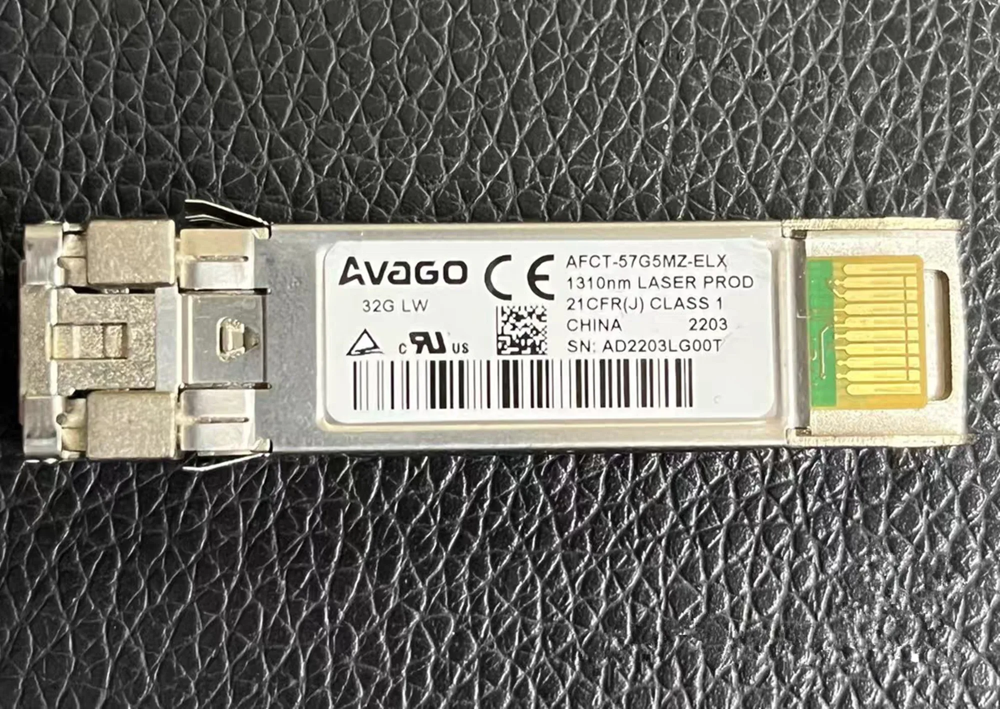 AVAGO 32G SFP LW Transceiver AFCT-57G5MZ-ELX EMULEX Single Mode 32GB 10KM 1310NM SFP Fiber Optical Module