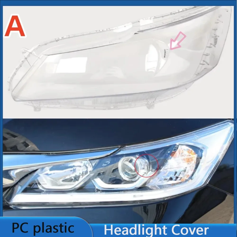 

For Honda Accord 9.5Th Gen 2016 2017 Year Front Headlight Cover Transparent Lampshade Headlamp Lens Shell Body Kit Accessories