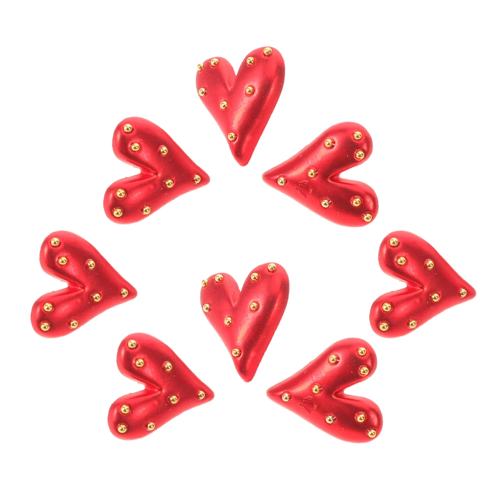 

8pcs Heart Brooch Red Love Brooch For Women Fashion Lapel Pin Wedding Party Accessory Valentine'S Day Gift Small Enamel Heart
