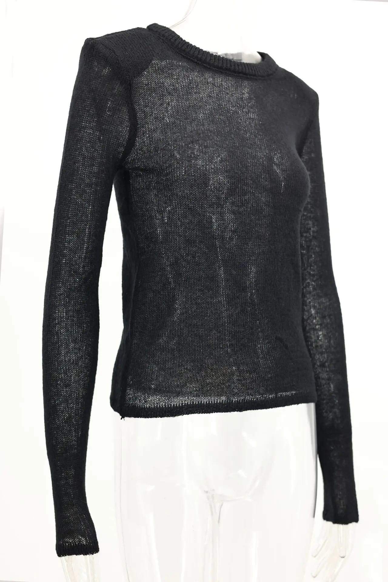 Frauen Elegante Weiche Frauen Gestrickte Pullover Pullover Dame Casual Rundhals Langarm Pullover 2024 Frühling Herbst Weibliche Outwear – Detail 7