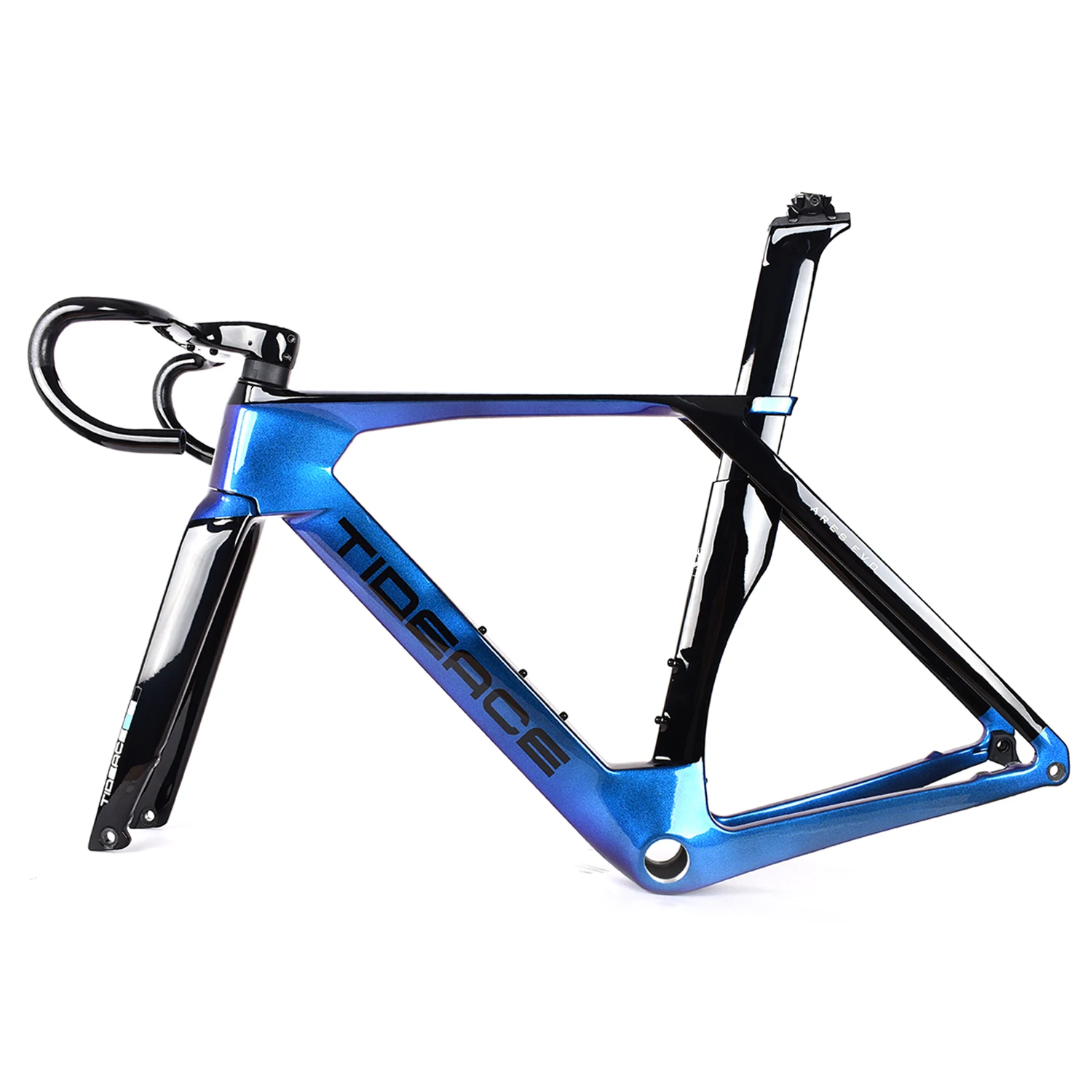 

Supports DIY Colour Full Hidden Carbon Fiber Frame Carbon road Frame Road Bike Carbon Bicycle Frame Disc Brake Aerodynamic T47