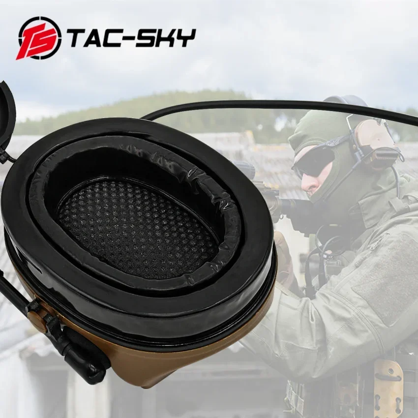 TS TAC-SKY Compatible with TEAM WENDY rail 2.0 Helmet Mount Version COMTA II Noise Cancelling Pickup Tactical Shooting Headset