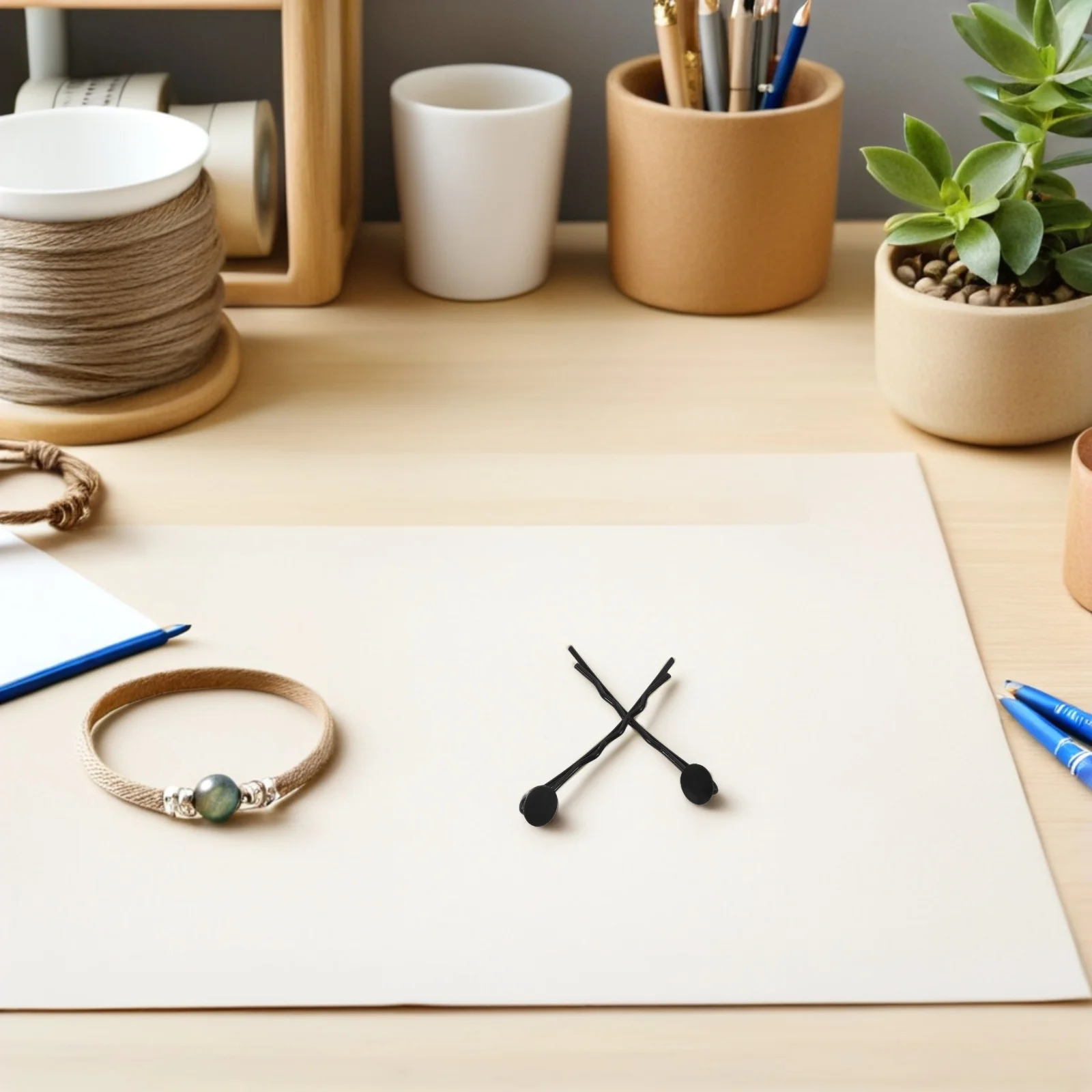 

100pcs Metal Bobby Pins Black Curved Hair Clips For Women Thick Bangs Chignon Updos Non-Slip Styling Pins Kids Hair Accessories