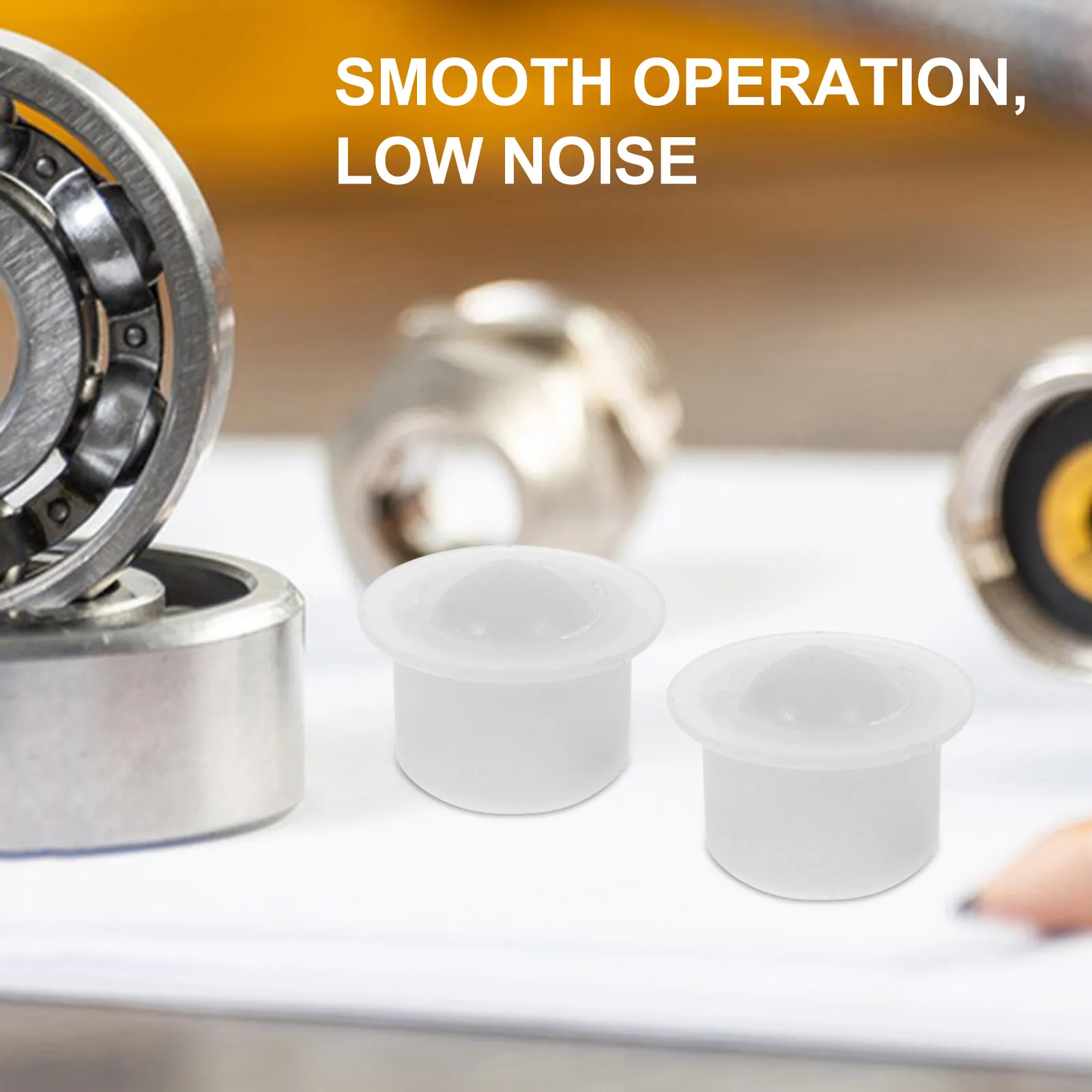 10Pcs Nylon Ball Transfer Units Mini Swivel Ball Bearings Conveyor Workbench Rollers Quiet Smooth Function Furniture Transfer