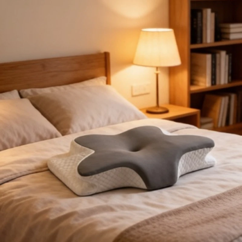 Stocking Stuffers Butterfly Shape Ergonomic Cervical Pillow, Cozy Memory Foam Slow Rebound Neck Support Pillow for Sleep Rest